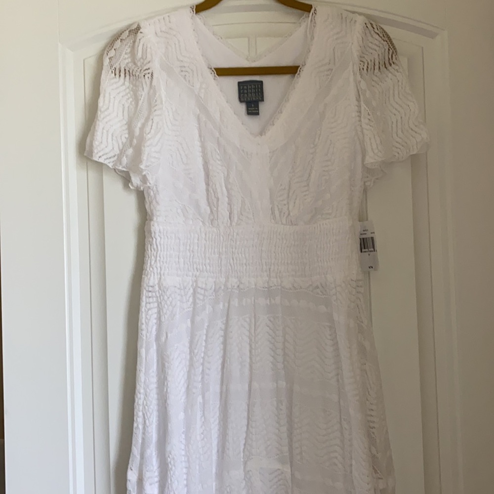 Rabbit Rabbit Rabbit Design Size 6 Lace Fit & Flare Dress - Picture 3 of 8
